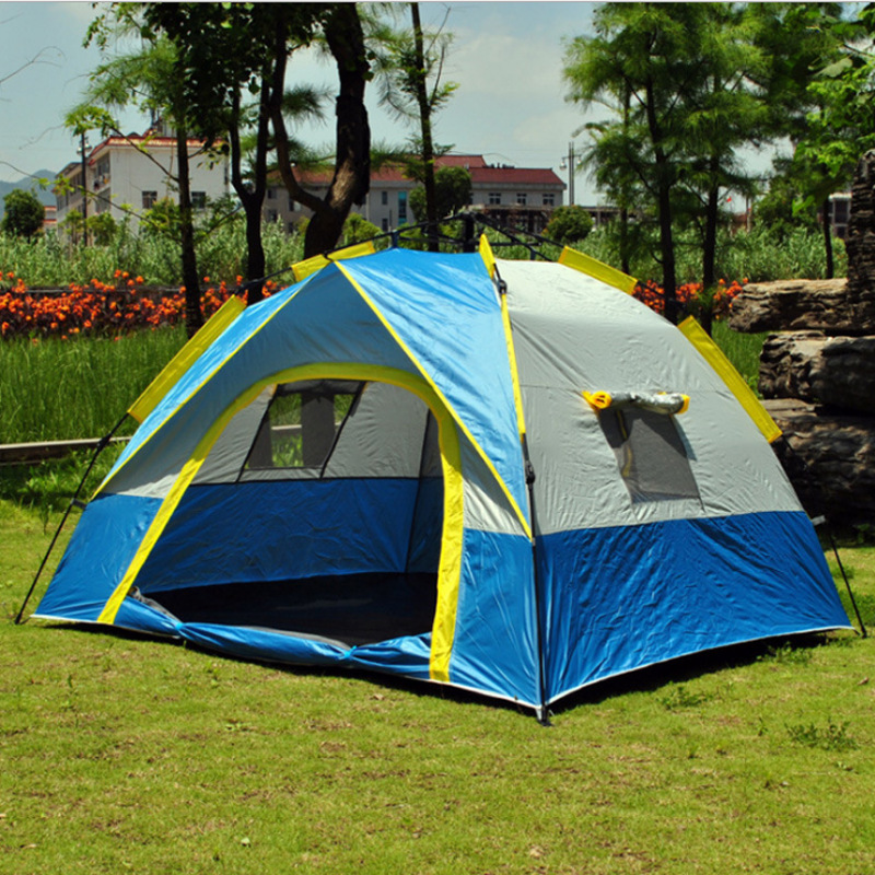 Cheap Goat Tents Fully Automatic Outdoor Camping Self Driving Tent Fishing Tent For Two Persons 3 4 Persons One Door Three Windows Tents Tents 